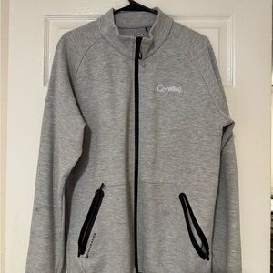 OGIO Light Gray Full-Zip Jacket with Black Accents